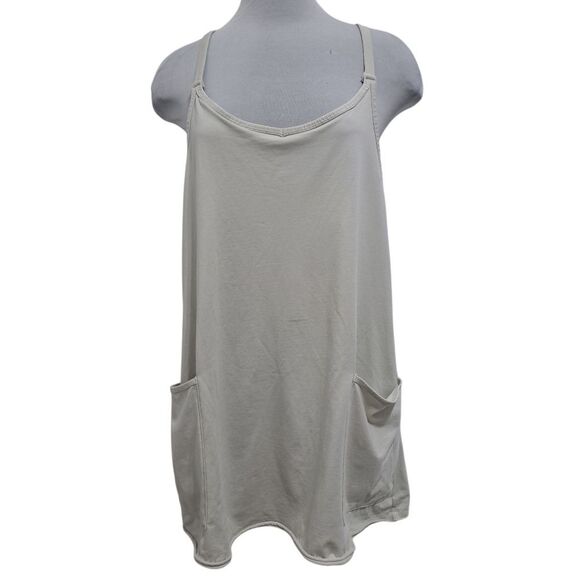 Free People Movement Hot Shot V- Neck Sleeveless Patch Pocket Mini Dress Large - Picture 1 of 13